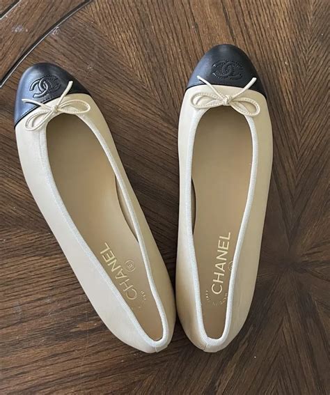 ballerinaskor chanel|chanel style ballet flats.